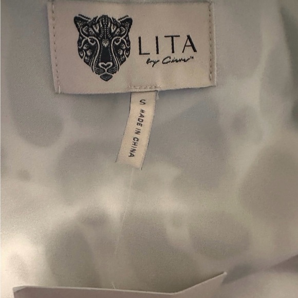 Revolve Lita by Ciara Tie Front Jumpsuit in King Cheetah Print NWT-$398 - Picture 7 of 7